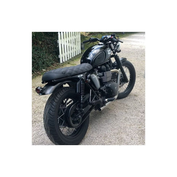 Motone Bobbed Rear Mudguard/Fender - Polished Aluminium - Short Reach