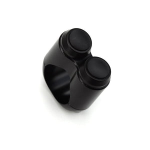 Motone Dual Micro Switch Button Housing - One Inch Handlebar - Black