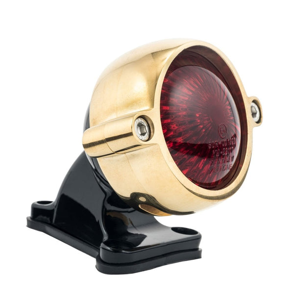 Motone Eldorado Tail Light + Fender Mount Kit - Brass Light/Black Brac
