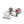 Motone Eldorado Tail Light + Fender Mount Kit - Shot Blast