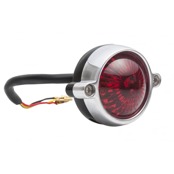 Motone Eldorado Tail Light - LED - Black/Polish