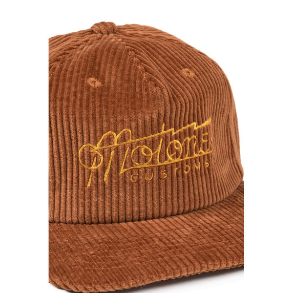 Motone ELECTRIC GOLD Cord Cap - Brown
