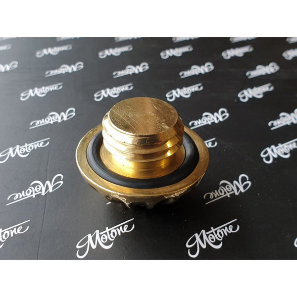 Motone Engine Oil Filler Cap - Roswell - Brass