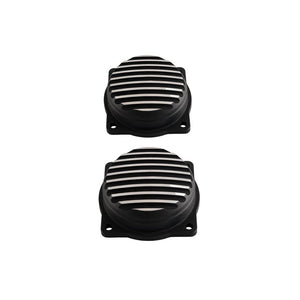 Motone Finned Carb Tops Contrast Cut Black - CARB VERSION