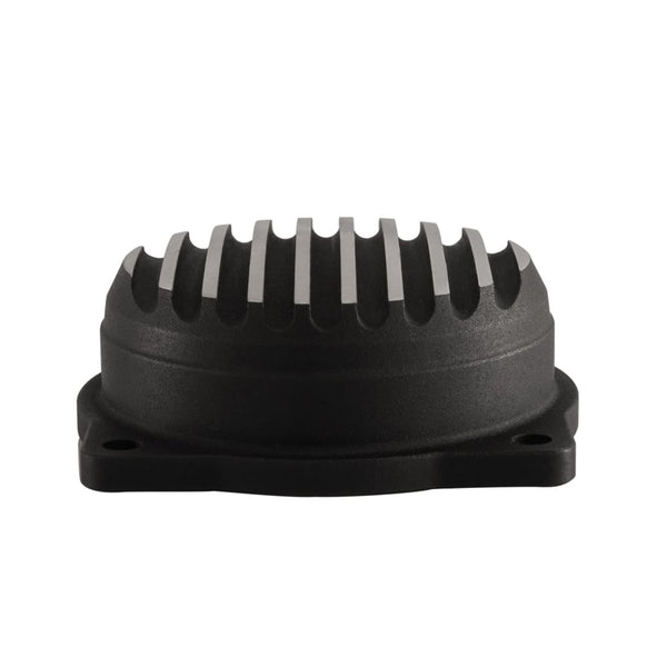 Motone Finned EFI Carb Tops Contrast Cut Black