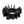 Motone Finned Exhaust Clamps - LC - Black Finish