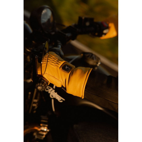 Motone FORNO HEATED Gloves - Yellow - Large Size: Large