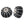 Motone Gemini - Black/Polish Bar End Finishers