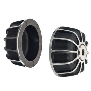 Motone Gemini - Black/Polish Bar End Finishers