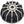 Motone Gemini - Black/Polish Bar End Finishers