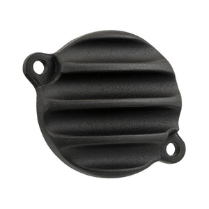 Motone Honda Engine Oil Cover - Ribbed - BLACK