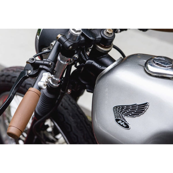 Motone Honda Wings HM Fuel Tank/Side Panel Emblem - Pair - Billet
