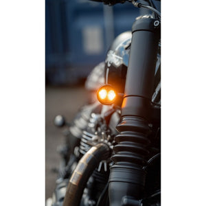 Motone ICON LED T/S BLACK Turn Signal/Indicator