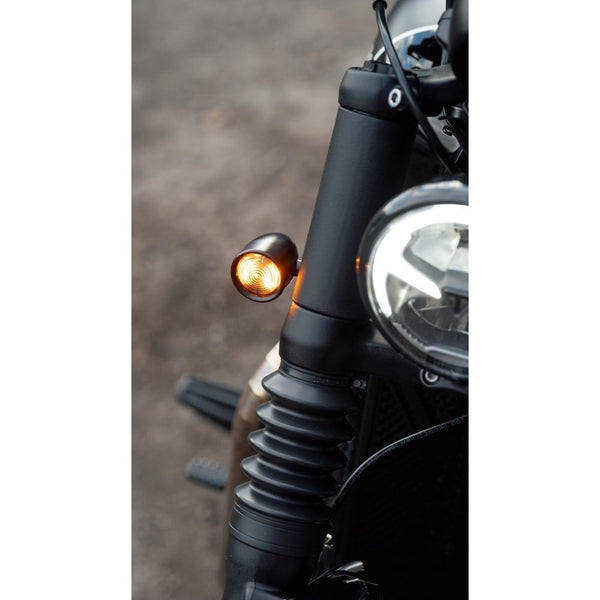 Motone ICON LED T/S BLACK Turn Signal/Indicator
