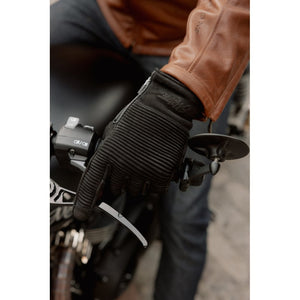 Motone Jaeger Gloves - Nubuck Black - Large Size: Large