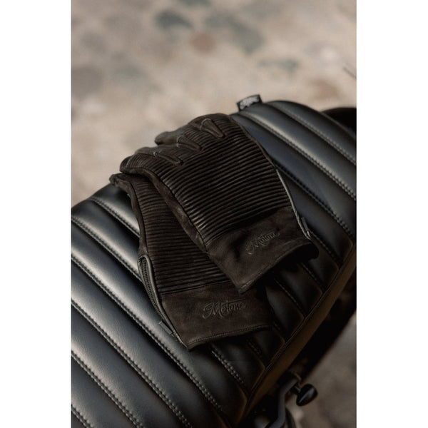 Motone Jaeger Gloves - Nubuck Black - Large Size: Large