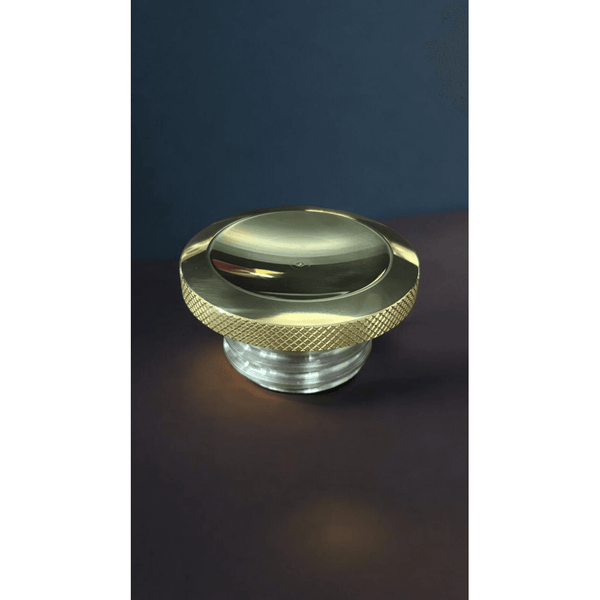 Motone JETSON Dished Low Profile Gas Cap - BRASS