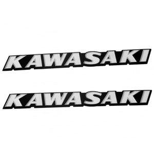 Motone Kawasaki Classic Z Style Side Panel/Petrol Tank Badge Set - Bil