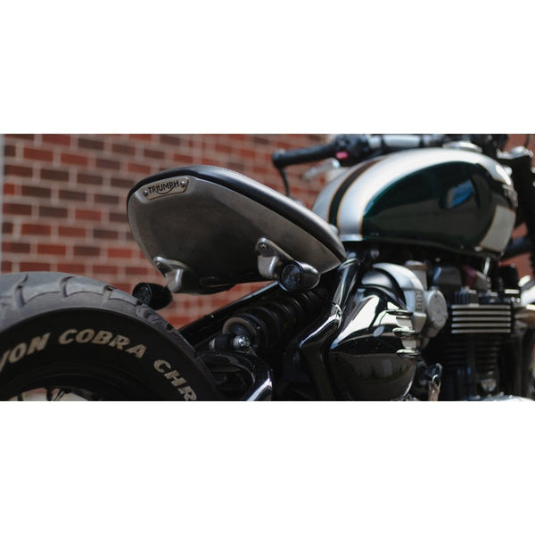 Motone Lamprey - Bobber Seat Light Mounts - Brushed