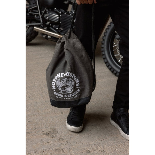 Motone LIDMASTER Helmet Bag - Lined - Quilted - Waxed Canvas