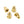 Motone Magnum Brass Exhaust Stud Nuts