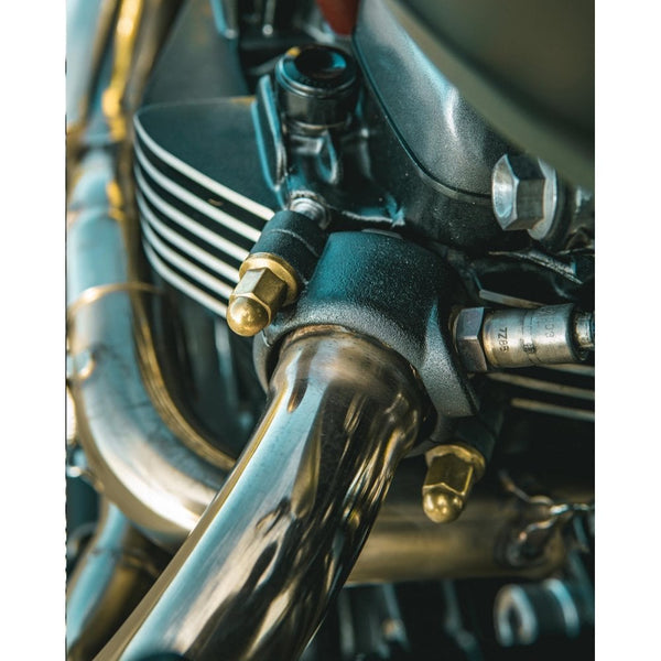 Motone Magnum Brass Exhaust Stud Nuts
