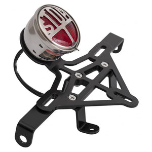 Motone Miller Polish Stop Tail Light - Rear Mudguard Bracket - Indicat
