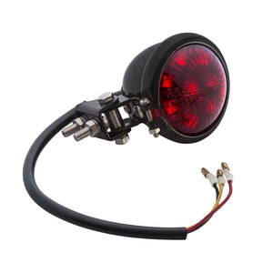 Motone Mini Bates Tail Light - Stainless Fixings - LED - BLACK