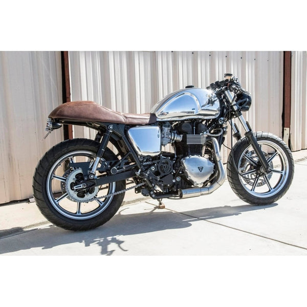 Motone Custom Petrol Tank - EFI - Polished Aluminium
