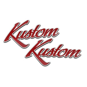 Motone Kustom Hot Rod Motorcycle Fuel Tank/Side Panel Emblem Set - Bil