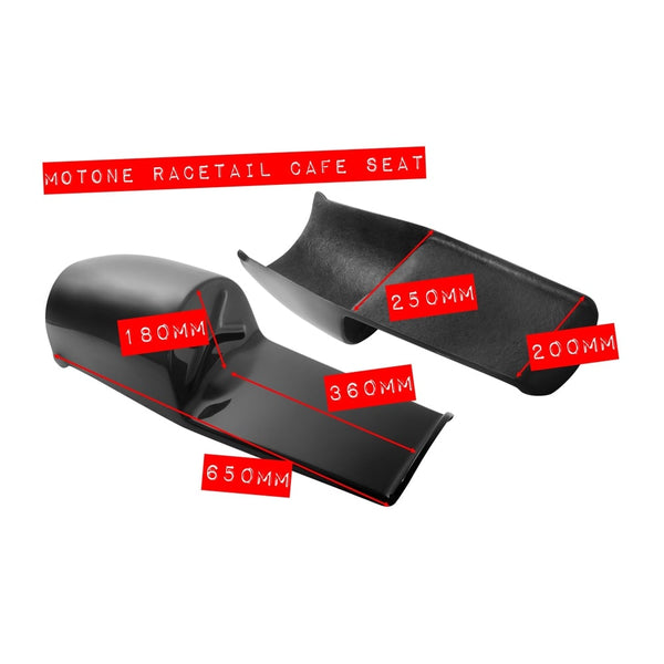 Motone Racetail Custom Cafe Universal Seat Pan