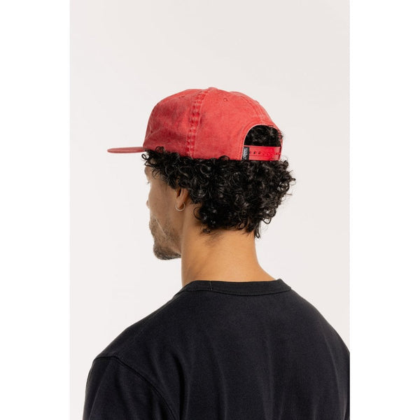 Motone OLD SPARKY 5-Panel Cotton Twill Hat - Red Washed Cotton