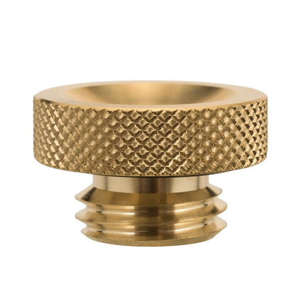 Motone PARABOLA BRASS - Engine Oil Filler Cap -DISHED - Black