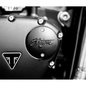MOTONE logo Points/ACG Engine Badge Cover Triiumph