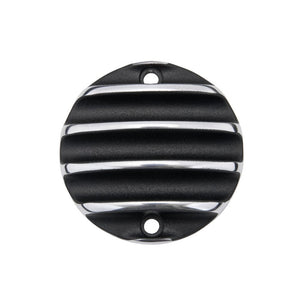 Motone Points ACG Cover - Ribbed - Black/Polished Rib Contrast Finish