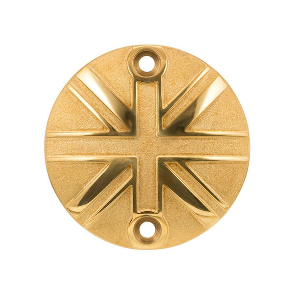 Motone Brass ACG Engine Badge Union Jack Flag