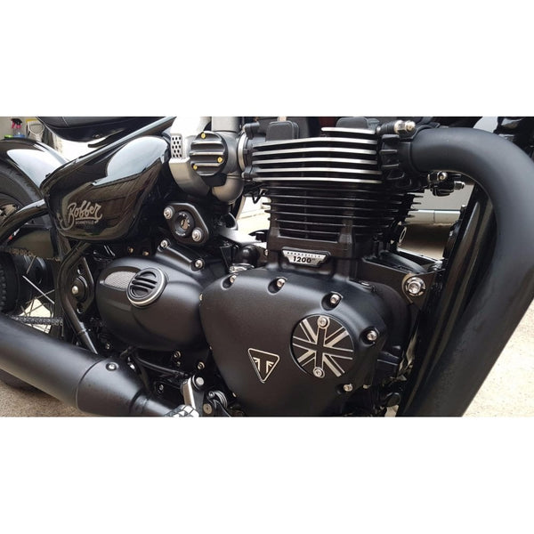 Motone Points ACG Cover - Union Jack - Black/Polish Contrast Finish