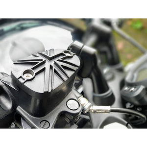 Motone Billet Disc Brake Oil Reservoir Master Cylinder Cap - Union Jac