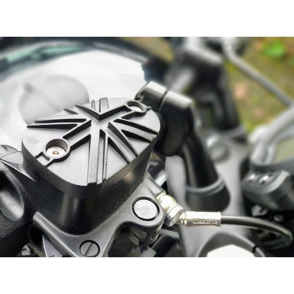 Motone Billet Disc Brake Oil Reservoir Master Cylinder Cap - Union Jac
