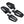 Motone Ranger Foot Pegs - Full Set Rider and Passenger Pegs - Black