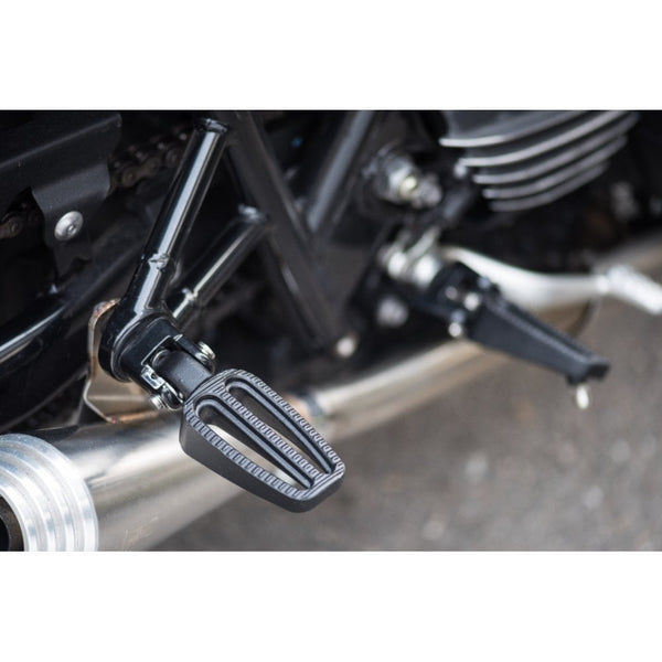 Motone Ranger Foot Pegs - Full Set Rider and Passenger Pegs - Black