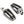 Motone Ranger Pegs - Solo Set - Polished - ST/T100/T120/Thruxton