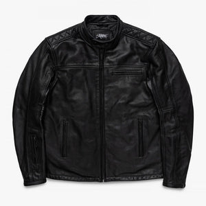 Motone Revolver Leather Jacket (Black) - Extra Large Size: Extra Large