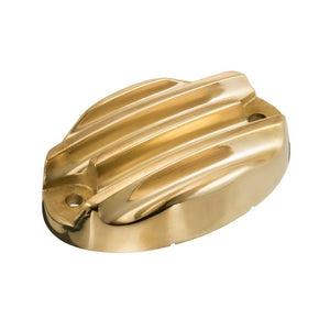 Motone Royal Enfield Brake Reservoir Cover RE 350 - Ribbed - Brass