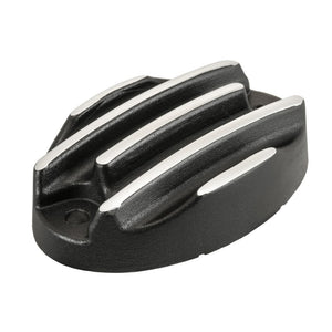 Motone RE 350 Brake Res Cap - Contrast Black Ribbed