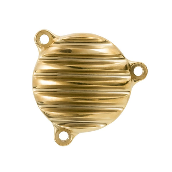 Motone RE 350 Oil Filter Cover UJ - Ribbed BRASS