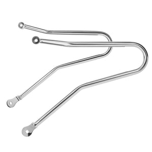 Motone RE Meteor 350 Pannier/Luggage Rails - Pair - Polished - Royal E