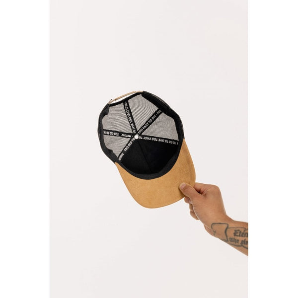 Motone SANDDUNE Trucker Cap - Sand Suede Custom Patch