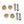 Motone Shock Mount Finishing Kit Brass