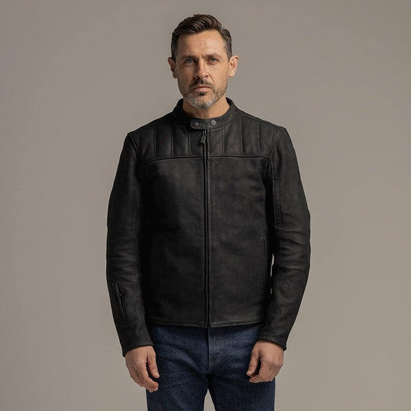 Motone Shogun Leather Jacket (Black) - Extra Large Size: Extra Large